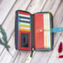 Personalised Woman's Zip Around Leather Purse Gift, thumbnail 6 of 7
