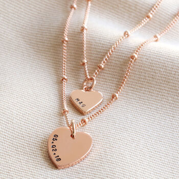 Personalised Layered Chain And Charm Necklace, 3 of 6