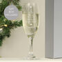 Personalised Christmas Tree Glass Flute Gift Boxed – Stocking Filler And Secret Santa Gift, thumbnail 1 of 3