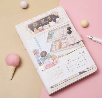 Cute Bunny Sushi A5 Lined Notebooks, 3 of 4
