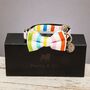 Thurlestone Rainbow Striped Bow Tie And Collar, thumbnail 4 of 6