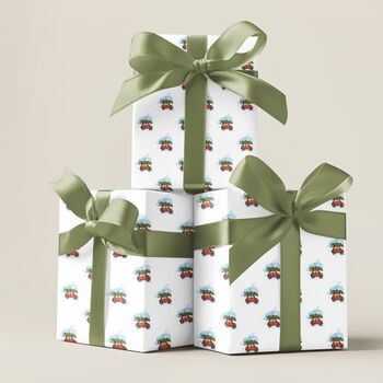 Premium Quality Coming Home For Christmas Car Gift Wrapping Paper, Superior Thickness, 5 of 7