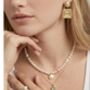 Shinju Pearl And Shell Necklace, thumbnail 3 of 4