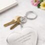 Grandmother, Mother, Daughter Sister Friend Large Heart Message Keyring, thumbnail 1 of 12