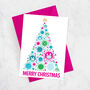 Lockdown 2023 Funny Covid Christmas Tree Card, thumbnail 1 of 5