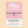 Milestone Birthday Wish Bracelet Gift, thumbnail 9 of 12