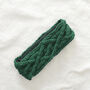 Fair Trade Cable Knit Wool Lined Earwarmer Headband, thumbnail 5 of 12