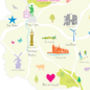 Personalised Norfolk Map: Add Favourite Places, thumbnail 3 of 4