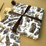 Owls Of Britain Wrapping Paper Set, thumbnail 5 of 8