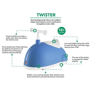 Blue Twister Ride On Toy 12m+, 2 of 2