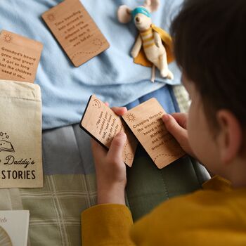 Personalised Bedtime Story Idea Cards For Daddy And Me, 6 of 12