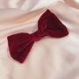 Silk Velvet Euphrasie Hair Bow, thumbnail 4 of 7