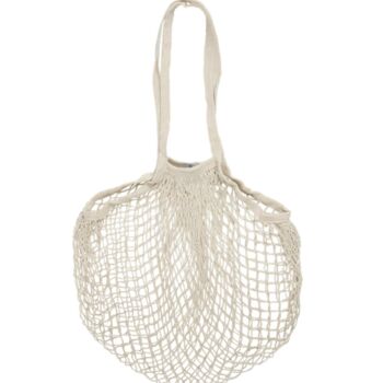Cream Netted Shopping Bag, 3 of 3