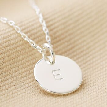 Personalised Initial Disc Charm Necklace, 9 of 11