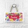 Personalised Kid’s Floral White Door Sign, thumbnail 1 of 4
