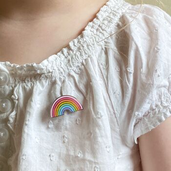 Pastel Rainbow Enamel Pin Badge, 2 of 10