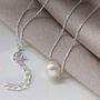 Sterling Silver Fresh Water Pearl Necklace, thumbnail 2 of 9