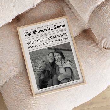 Personalised Newspaper Print, Custom Poster, 4 of 6
