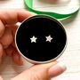 21st Birthday Hammered Star Earrings In A Gift Tin, thumbnail 3 of 8