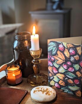 Autumn Wreath Biscuit Box And Greetings Card Gift, 4 of 7