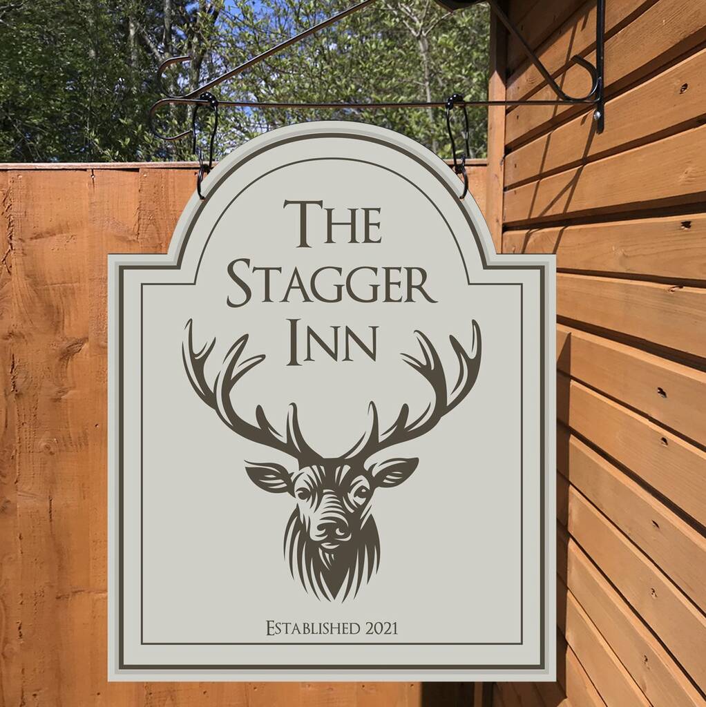 The Stagger Inn Personalised Bar Sign, 1 of 10