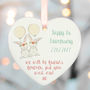Personalised Wedding Gifts Ceramic Heart, thumbnail 4 of 4