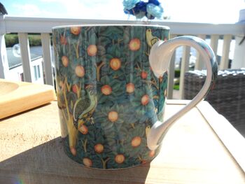 Jumbo Mug In William Morris Woodpecker Design, 4 of 11