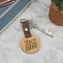 Engraved 'You're My Hero' Wooden Keyring For Dad, thumbnail 4 of 4