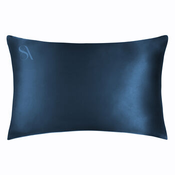 Silk Addict 100% Mulberry Silk Pillowcase Twinpack Navy, 7 of 7