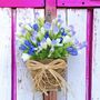 Tulip And Grapevine Basket Door Spring Wreath, thumbnail 6 of 11