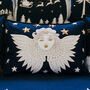 Hand Embroidered Christmas Angel Cushion, thumbnail 1 of 4