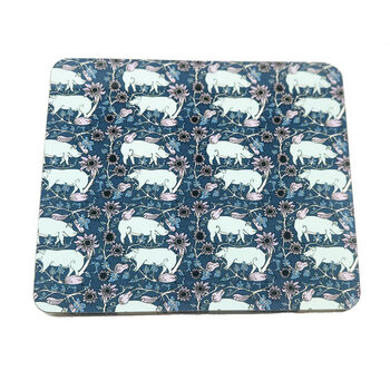 The Blue Country Pig Set Of Four Placemats, 2 of 3