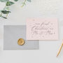 Blush Pink 'Our First Christmas As Mr And Mrs' Card, thumbnail 3 of 4