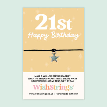 Milestone Birthday Wish Bracelet Gift, 7 of 12