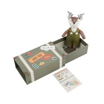 Wild Wanderers 'Dennis The Deer' Matchbox Toy | Gift Boxed | Baby Shower, 3 of 6