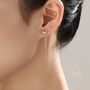 Sterling Silver Butterfly Pull Through Ear Threaders, thumbnail 1 of 10