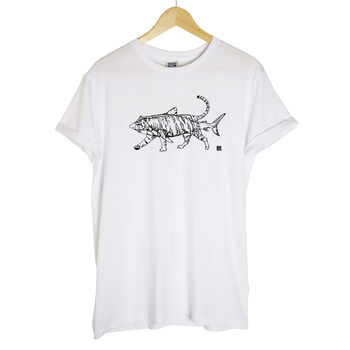 Tiger Shark Unisex T Shirt, 5 of 10