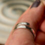 Bestie Personalised Adjustable Sterling Silver Ring, thumbnail 2 of 6