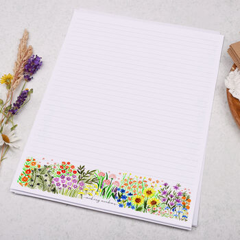 A4 Letter Writing Paper With Garden Flowers, 3 of 4