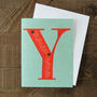 Mini Y Alphabet Card, thumbnail 3 of 5