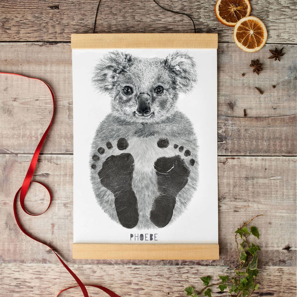 Personalised Baby Koala Footprint Kit, 1 of 7