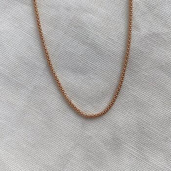 Rose Gold Paperclip Chain Necklace, 2 of 6