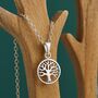 Sterling Silver Tree Of Life Pendant Necklace, thumbnail 1 of 9