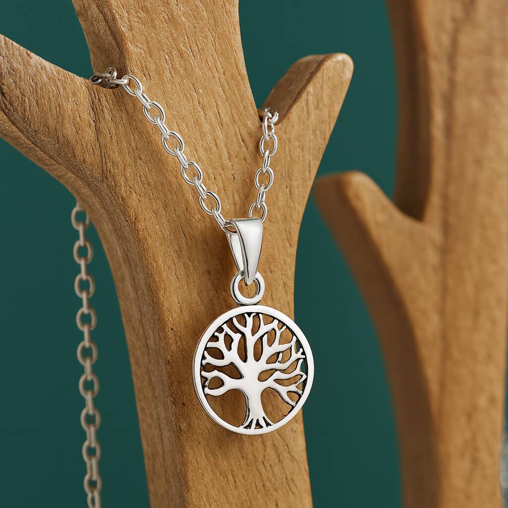 Sterling Silver Tree Of Life Pendant Necklace, 1 of 9