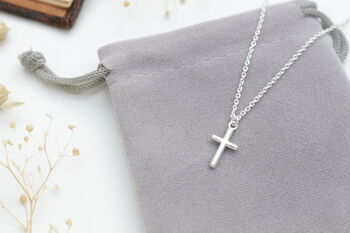 Sterling Silver Cross Necklace, 8 of 8