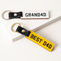 Personalised Number Plate Keyring, thumbnail 1 of 6
