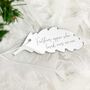 Memorial Mirrored Acrylic Feather Hanging Decoration, thumbnail 1 of 6