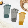 Stripe Angora Knit Gloves, thumbnail 2 of 9