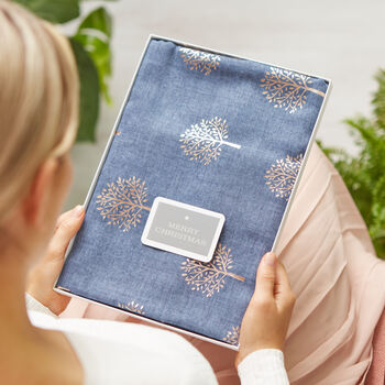 Metallic Gold Mulberry Tree Of Life Scarf, 6 of 9