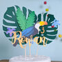 3D Jungle Theme Toucan Custom Cake Topper, thumbnail 2 of 4